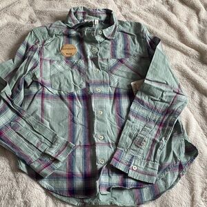 🆕 Girls Flannel Shirt -Blue/Green/Purple - Mudd - Size 10